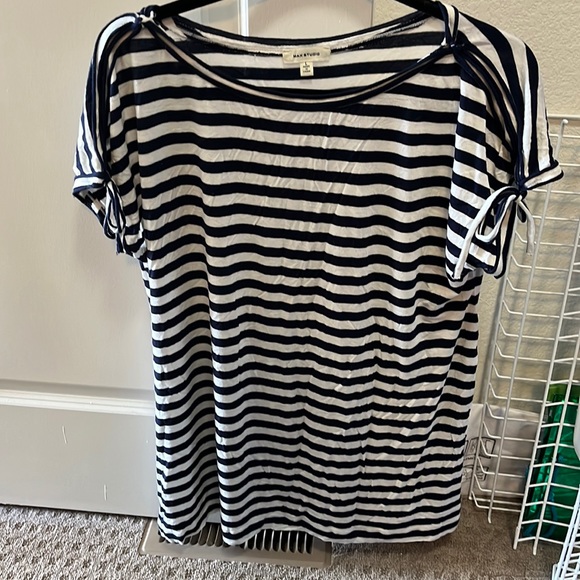 Max Studio Tops - Max Studio, blue and white striped tee!